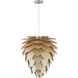 Canada 1 Light 20 inch Natural Wood Chandelier Ceiling Light